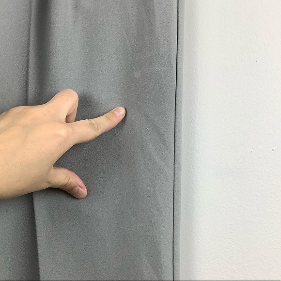 NWT ASOS High Rise Tie Waist Trouser Pants in Grey - Picture 5 of 5